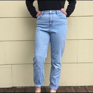 BDG light wash mom jeans